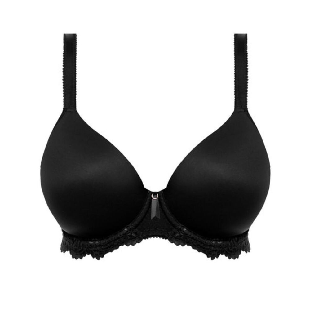 Freya Expression Demi Plunge Moulded Bra Black 30DDD NEW MSRP $66